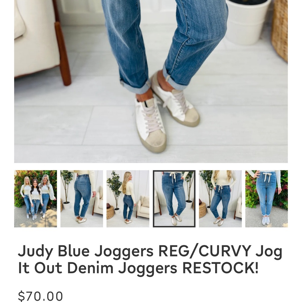 Perfect Condition Judy Blue Draw String Jeans - image 4